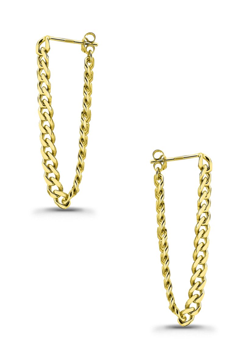 Chain Drop Post Earrings