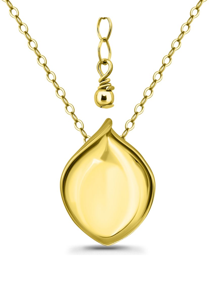 Sterling Silver Polished Teardrop Slide Necklace