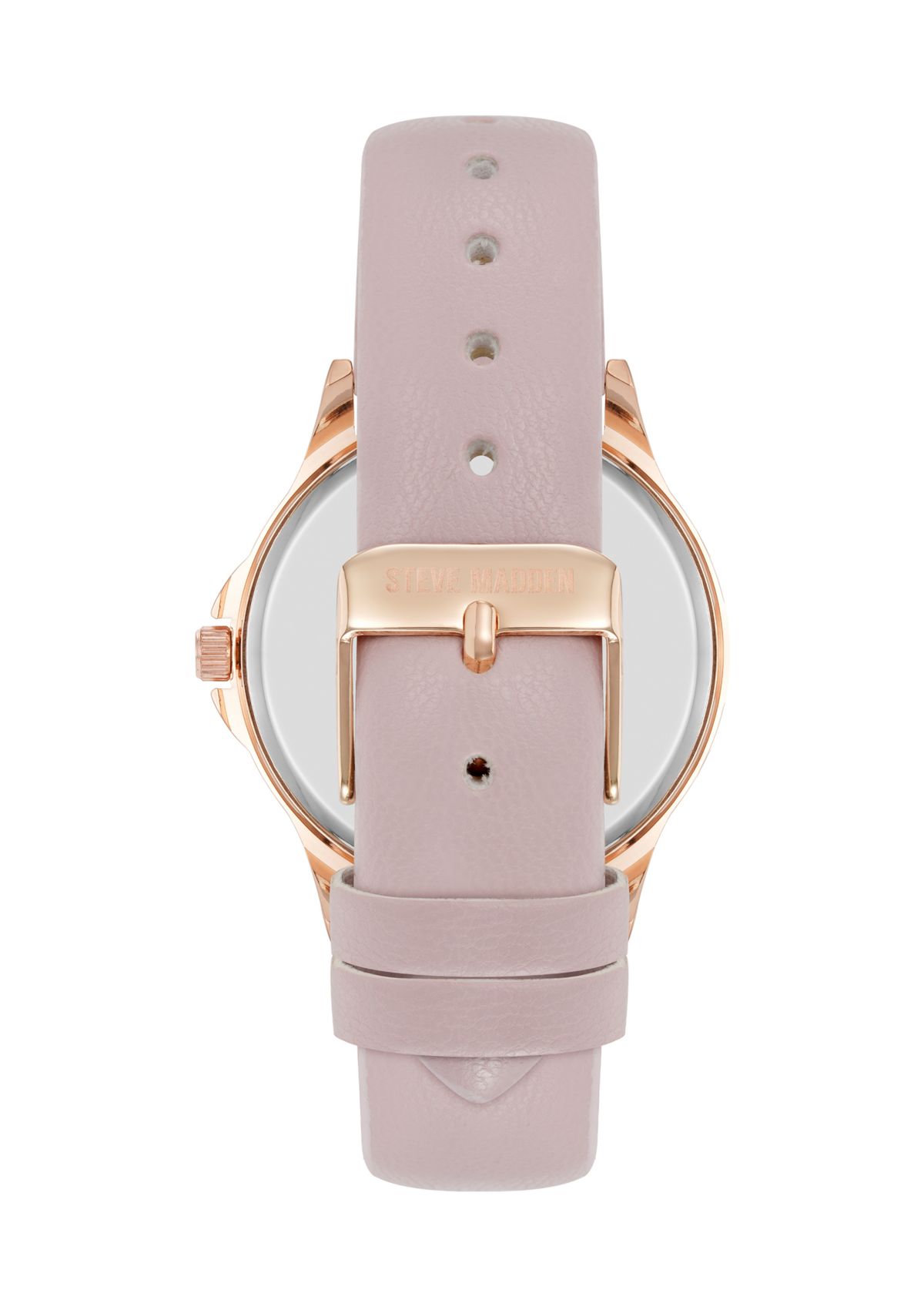  Womens Faux Leather Band Alloy Metal Watch