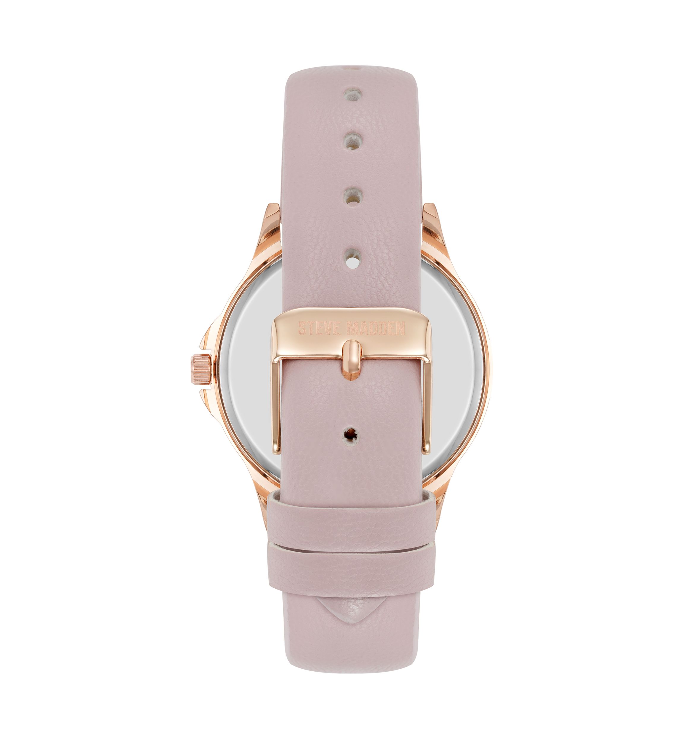  Womens Faux Leather Band Alloy Metal Watch