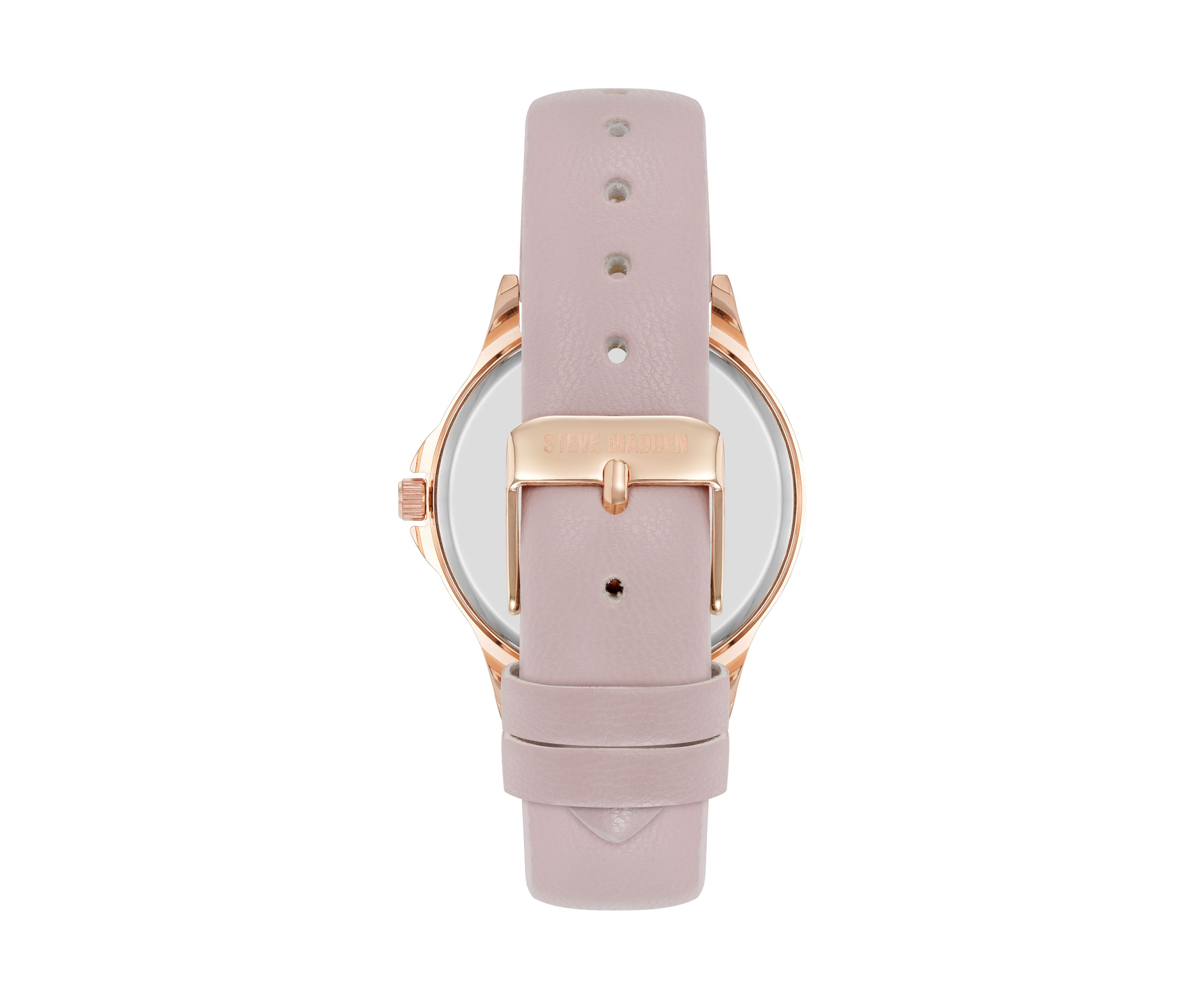 Womens Faux Leather Band Alloy Metal Watch