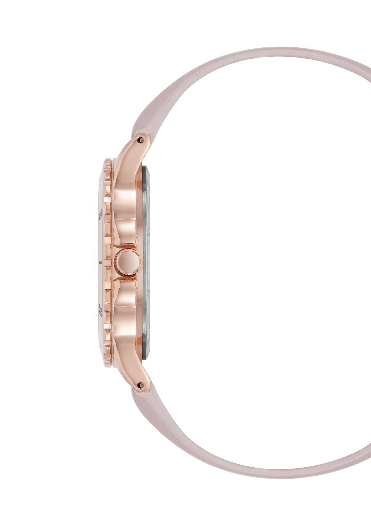 Womens Faux Leather Band Alloy Metal Watch