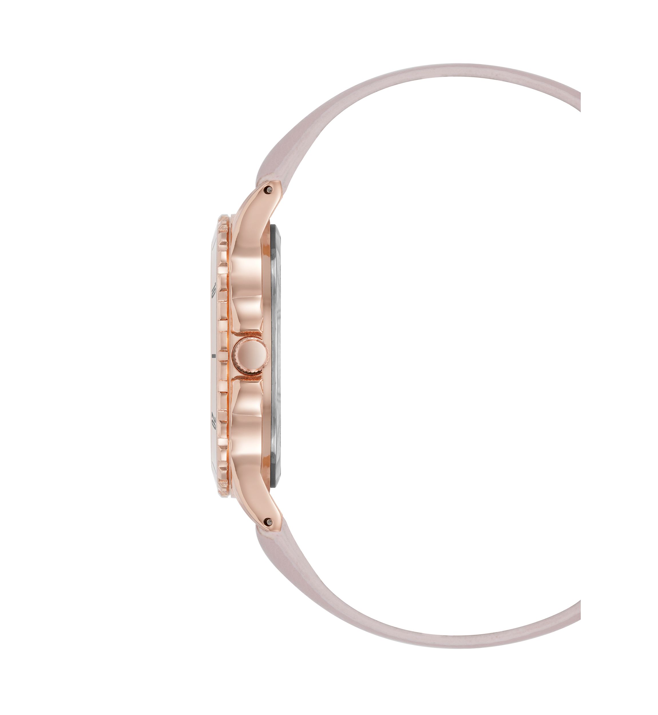  Womens Faux Leather Band Alloy Metal Watch
