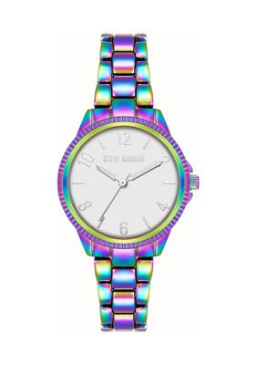 Steve Madden Everyday Rainbow Alloy Metal Bracelet Watch | belk