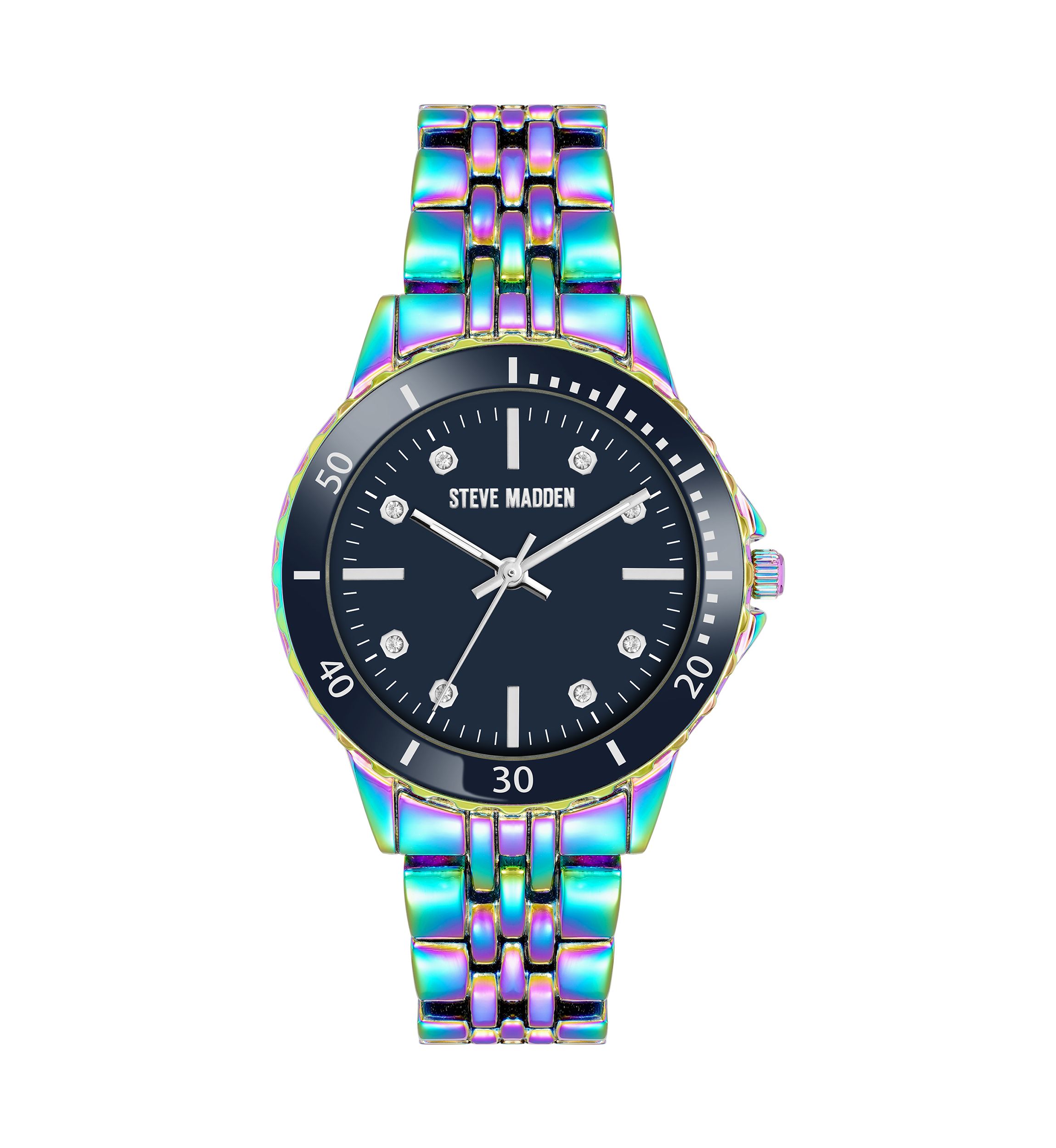 Steve Madden Essential Black and Rainbow Alloy Metal  display picture 2