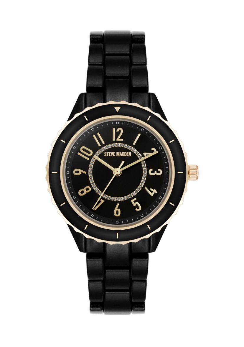 Women’s Stylish Black White Bracelet Watch