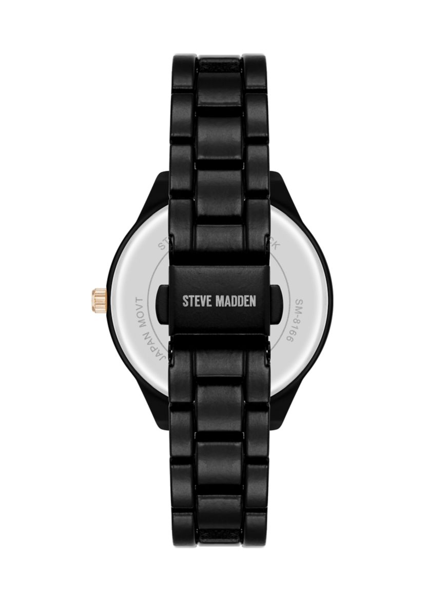  Women’s Stylish Black White Bracelet Watch