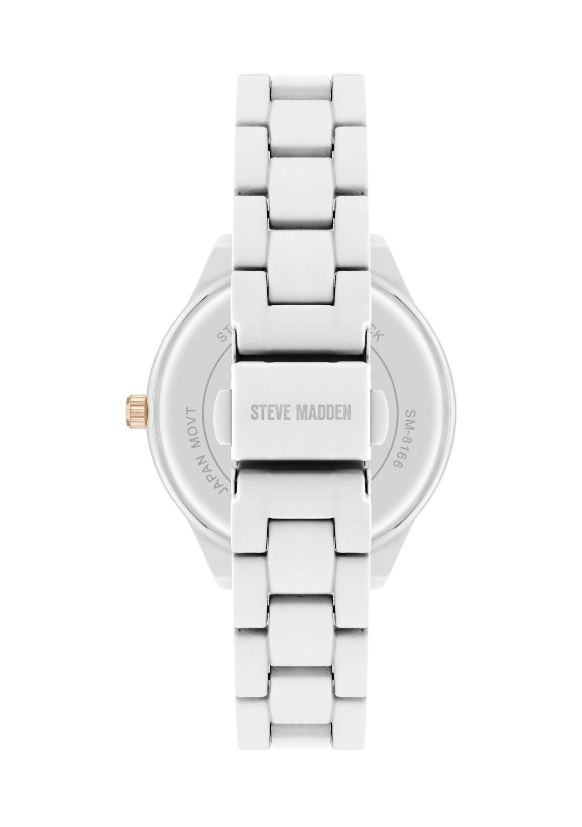 Matte White gold tone Bracelet Watch