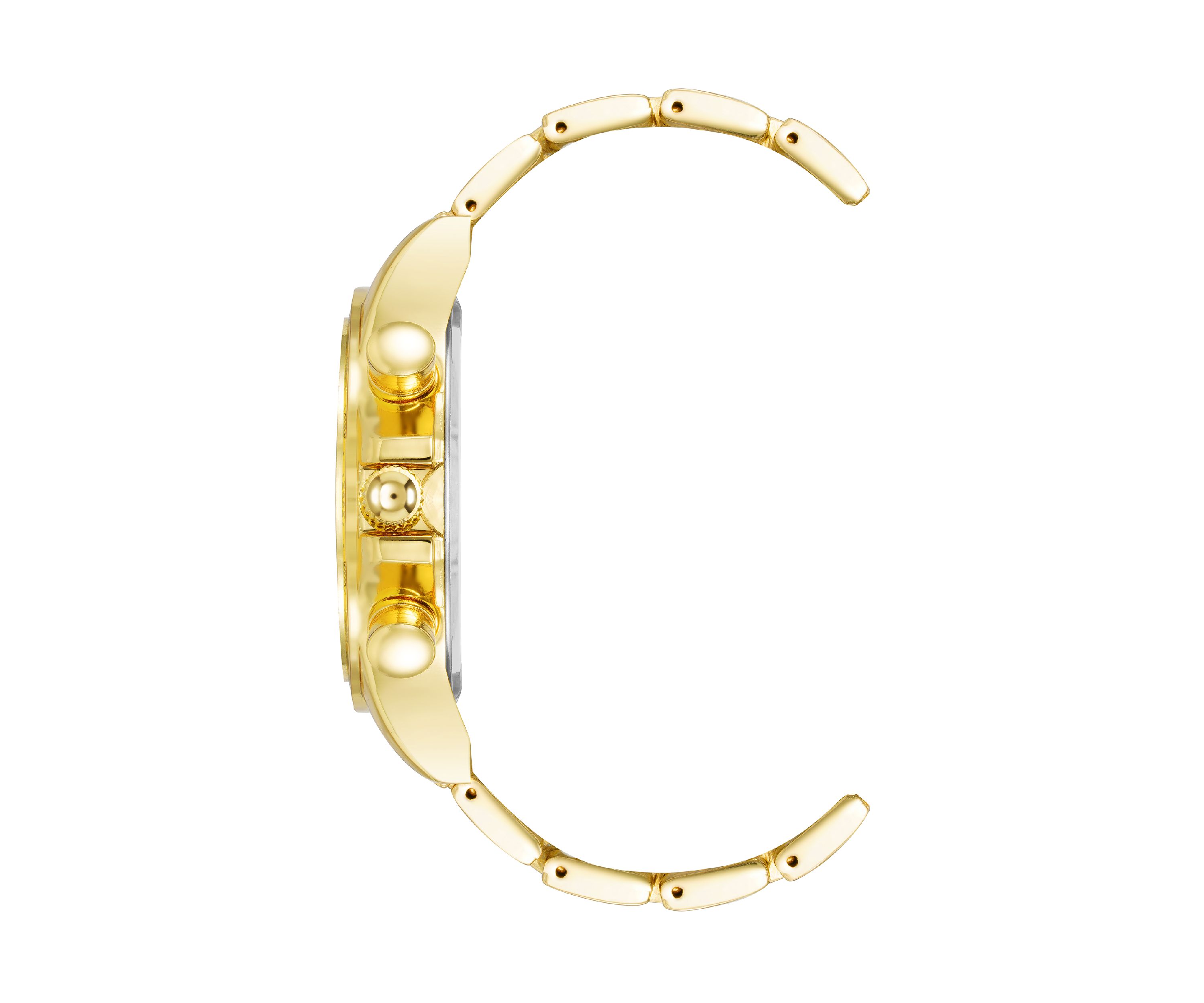  Mens Contemporary Gold Tone Alloy Metal Watch