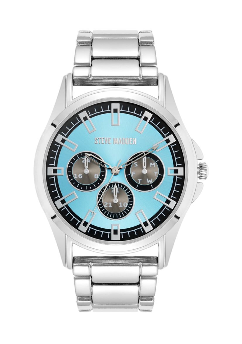 Vivid Light Blue Dial Bracelet Watch