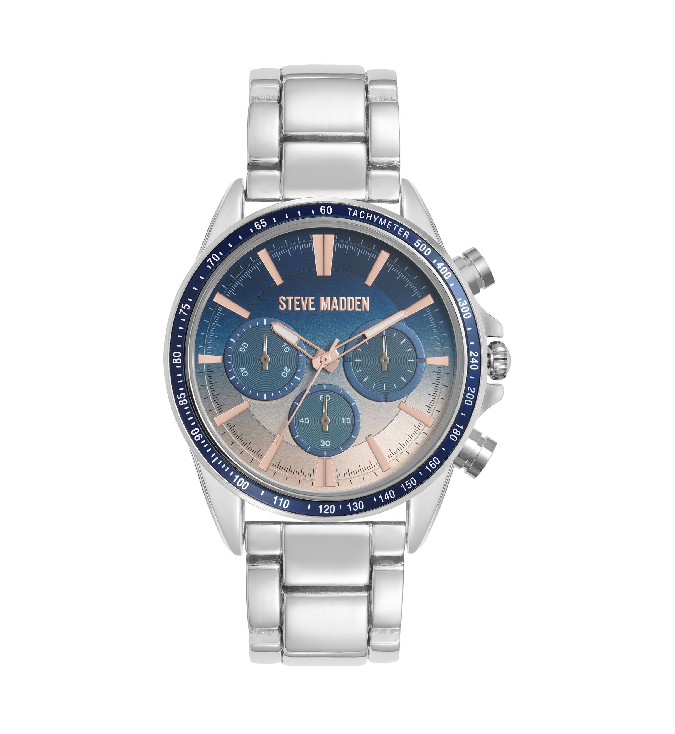 Contemporary Silver Tone Alloy Metal Watch