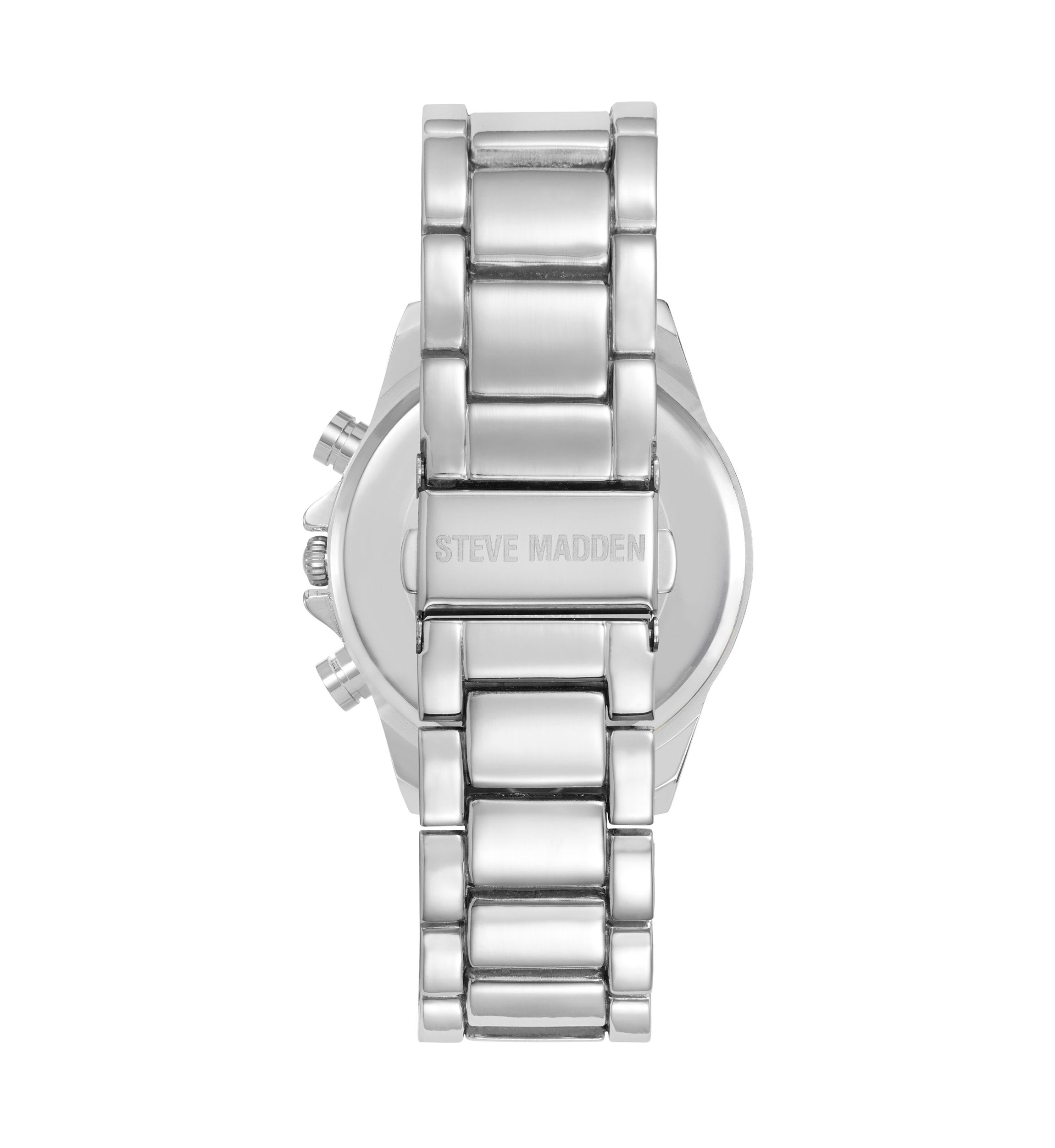 Contemporary Silver Tone Alloy Metal Watch