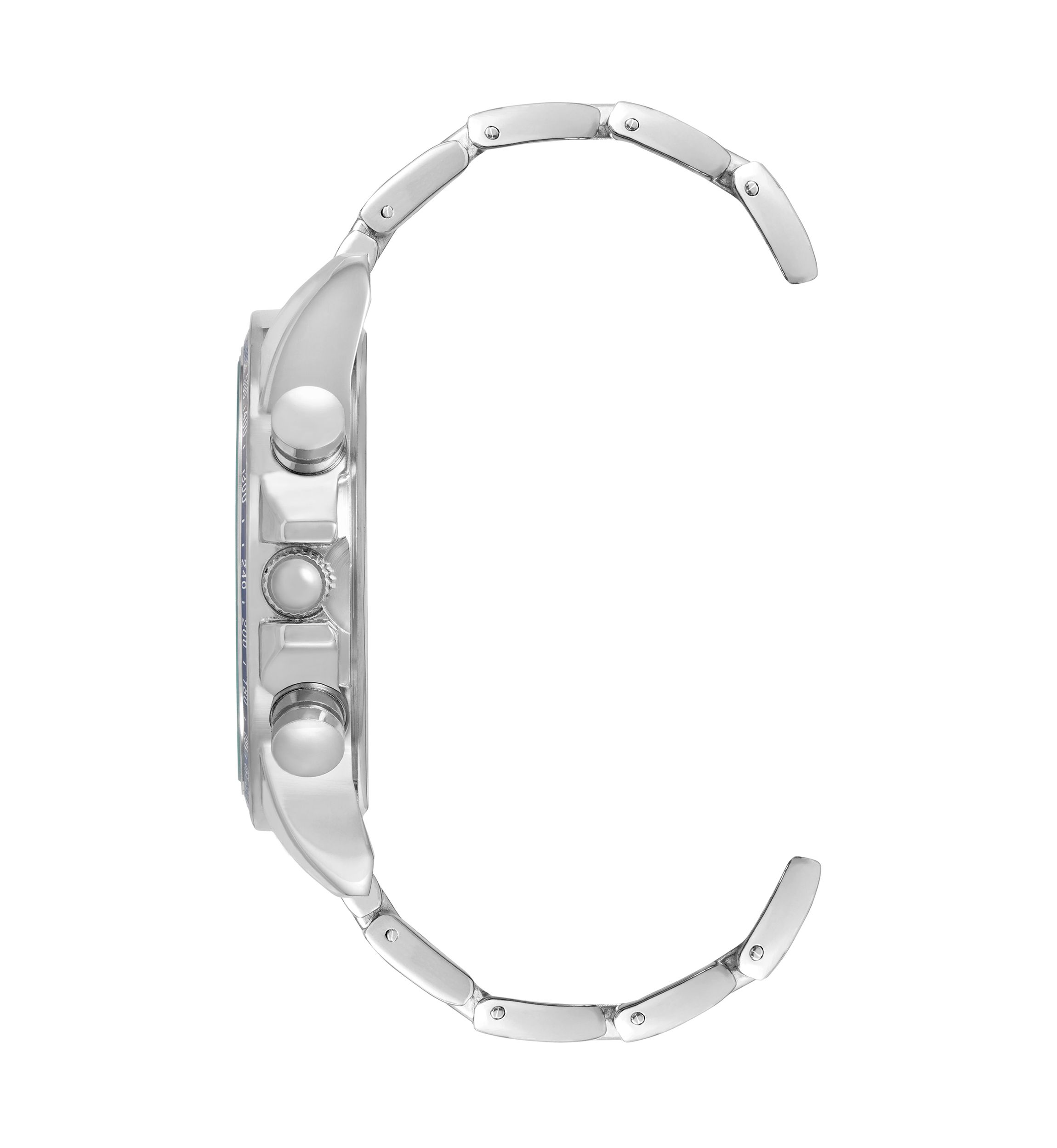 Contemporary Silver Tone Alloy Metal Watch