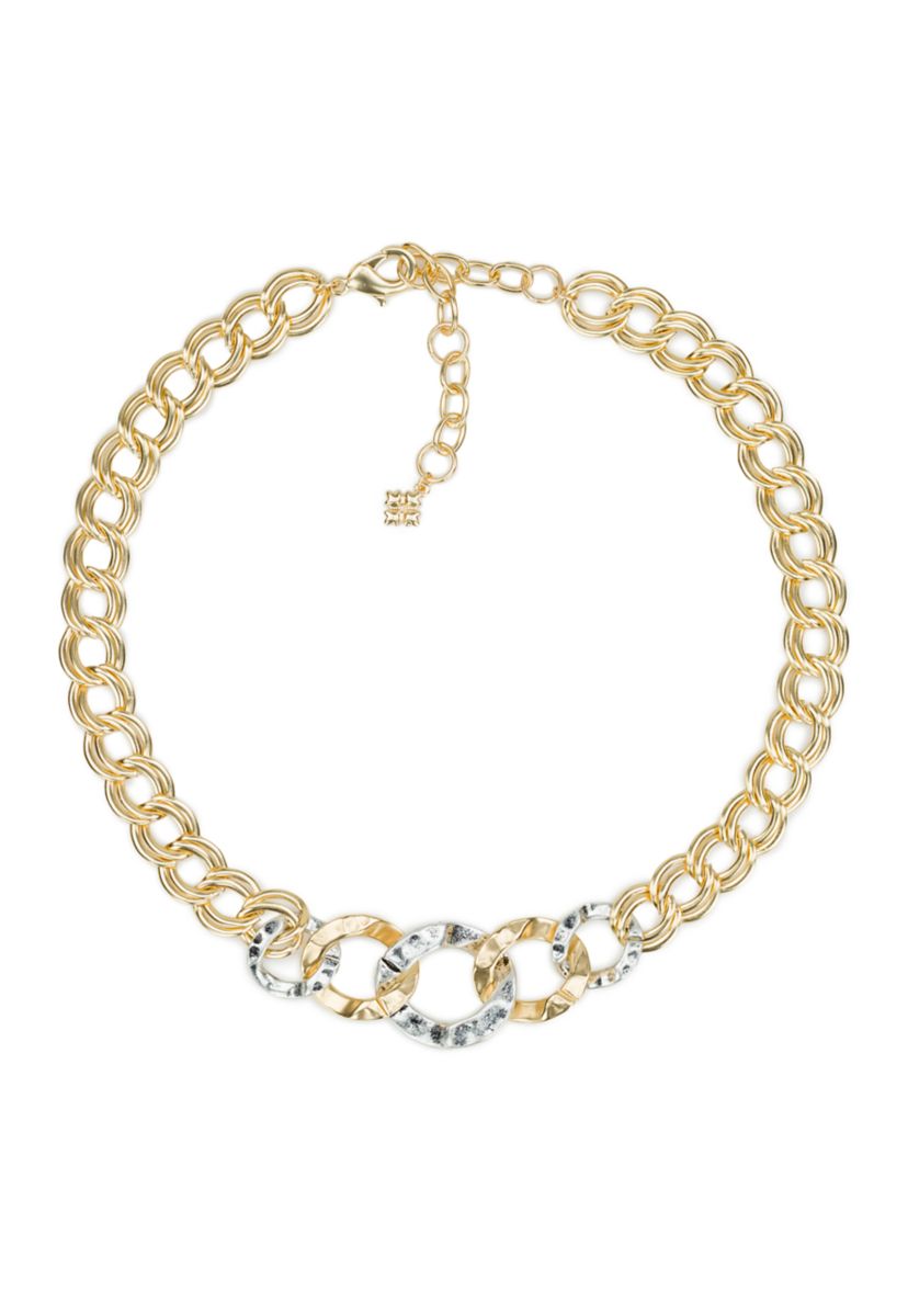Hammered Link Necklace