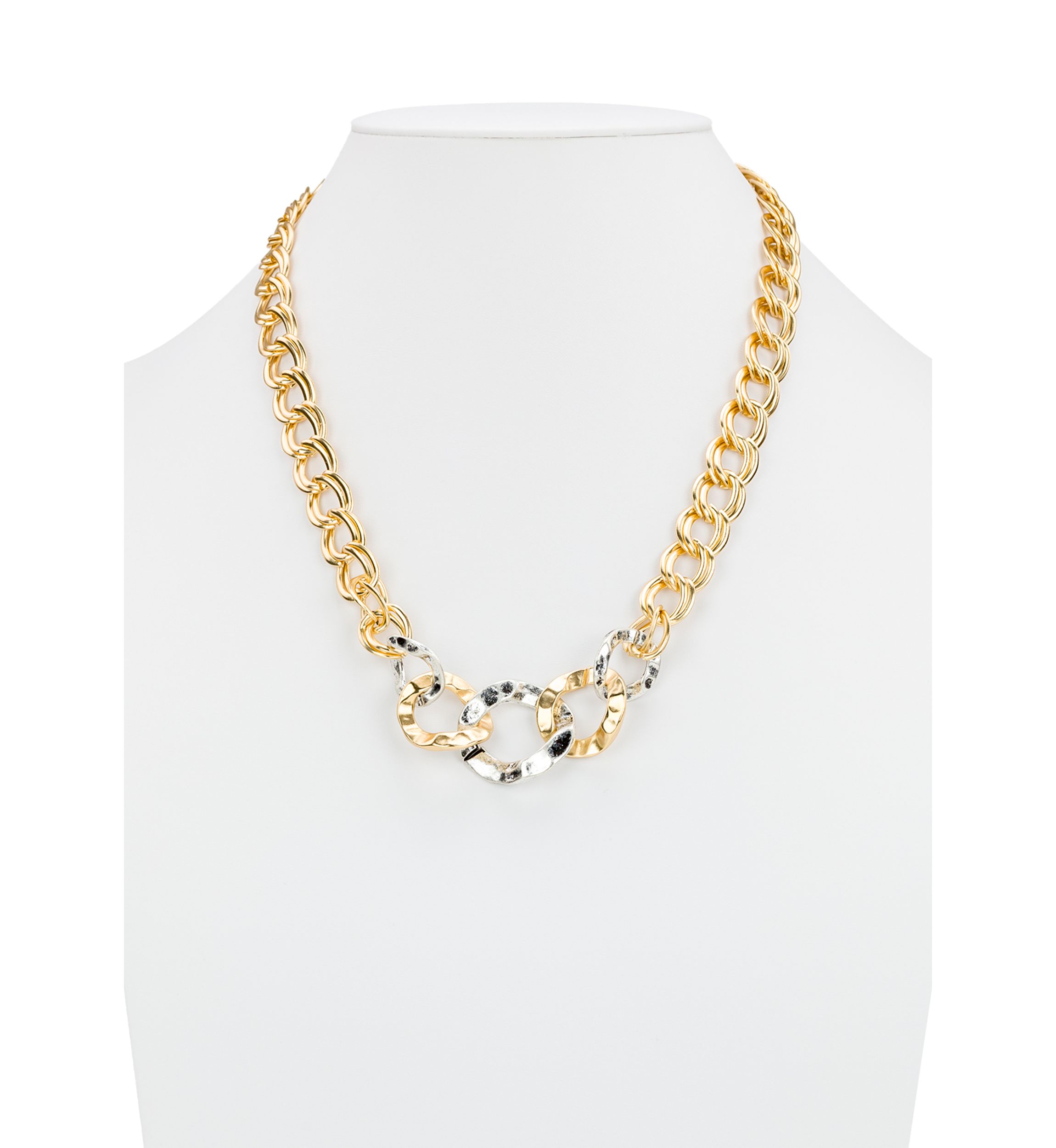 Hammered Link Necklace