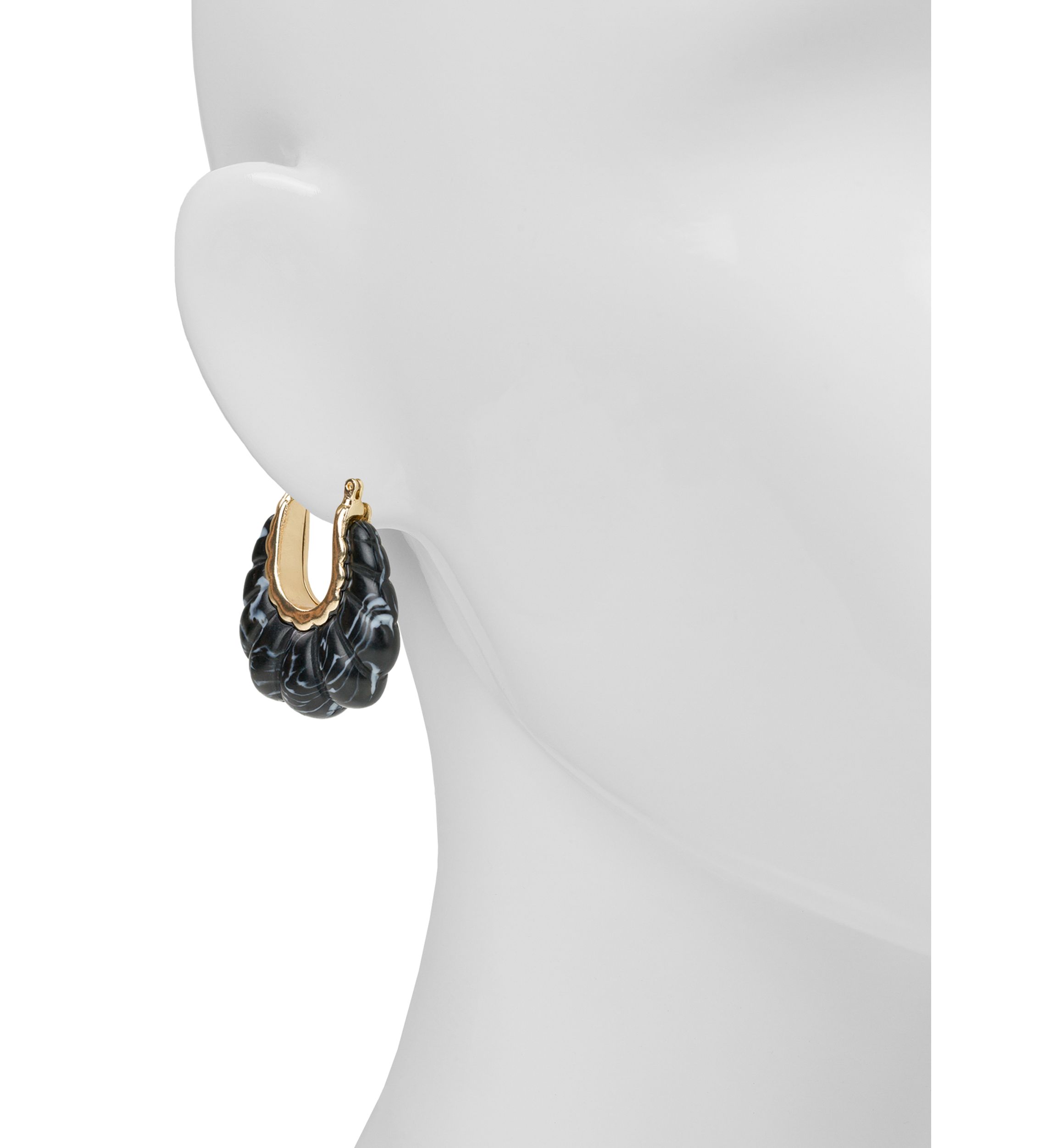 Scalloped Hoop Earrings
