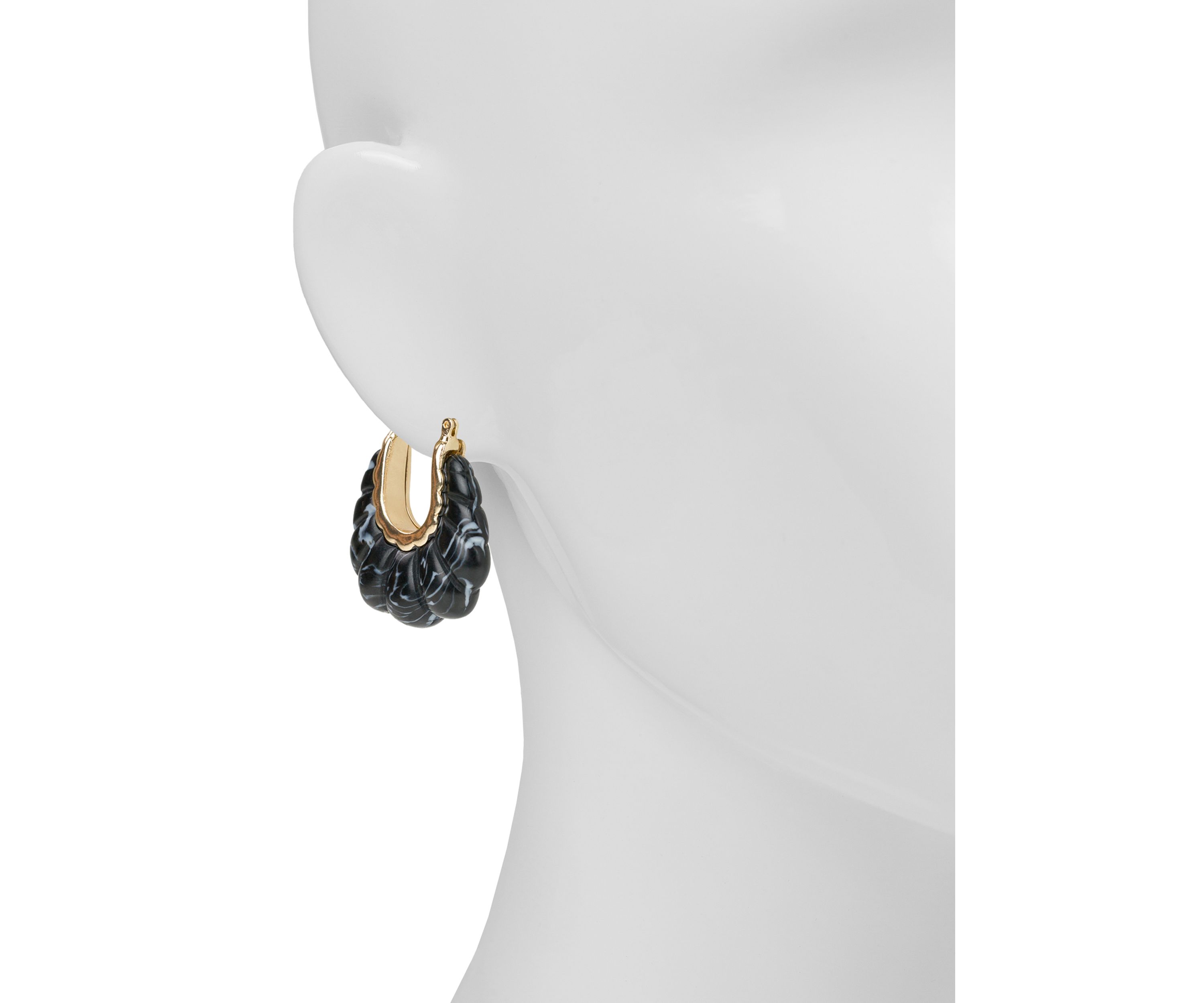 Scalloped Hoop Earrings