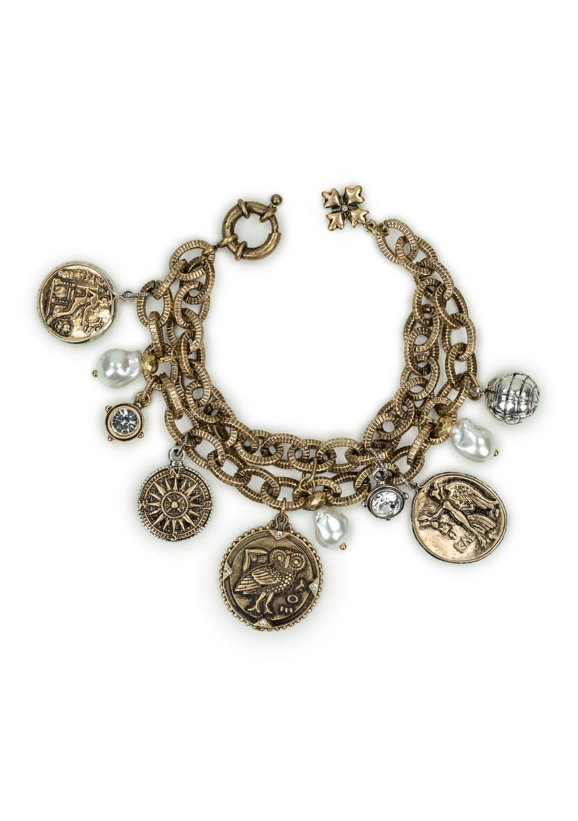 Coin Charm Bracelet