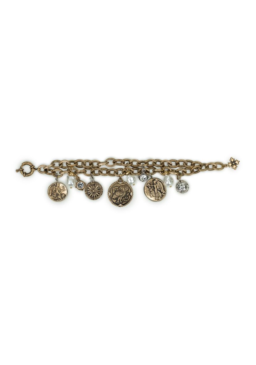 Coin Charm Bracelet