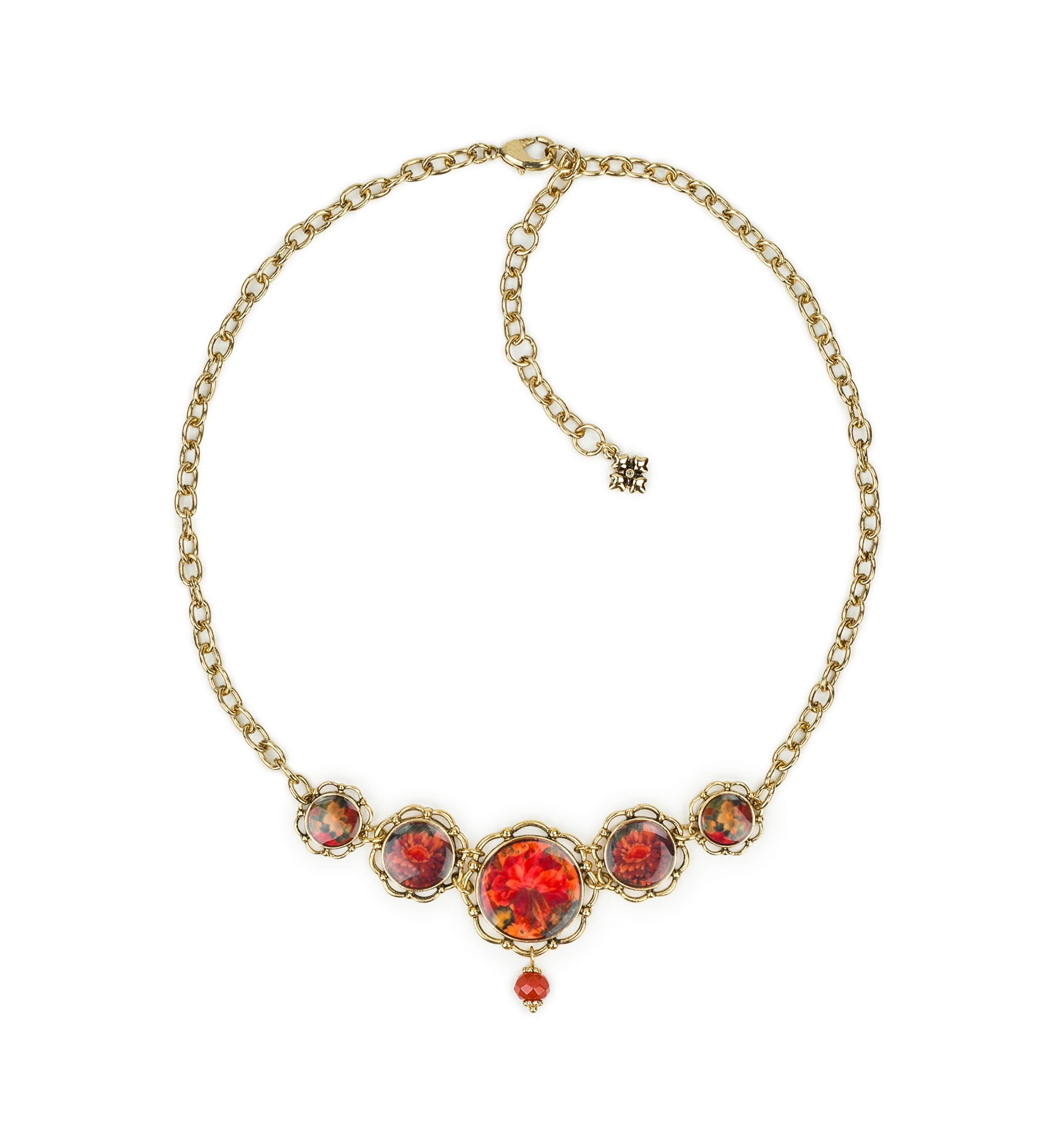 Flower Graduated Necklace