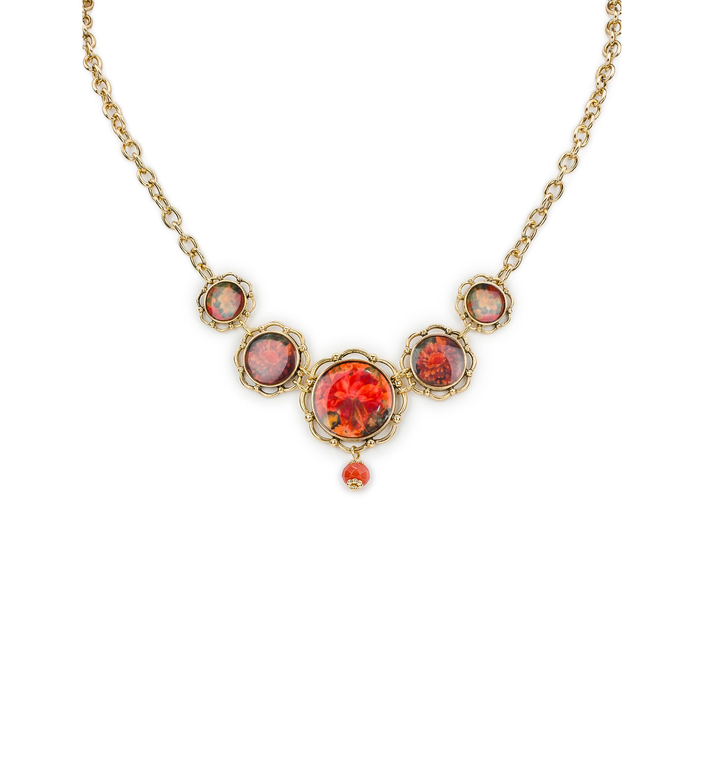 Flower Graduated Necklace