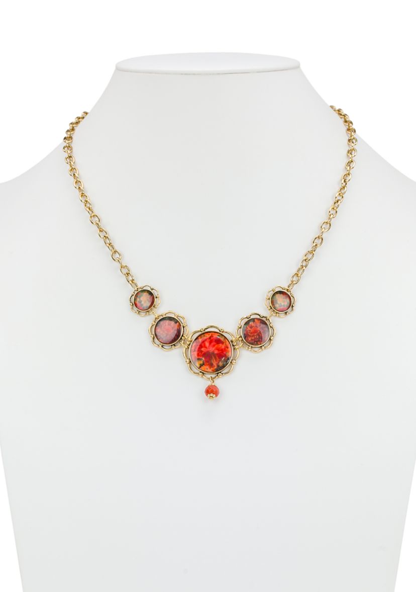 Flower Graduated Necklace