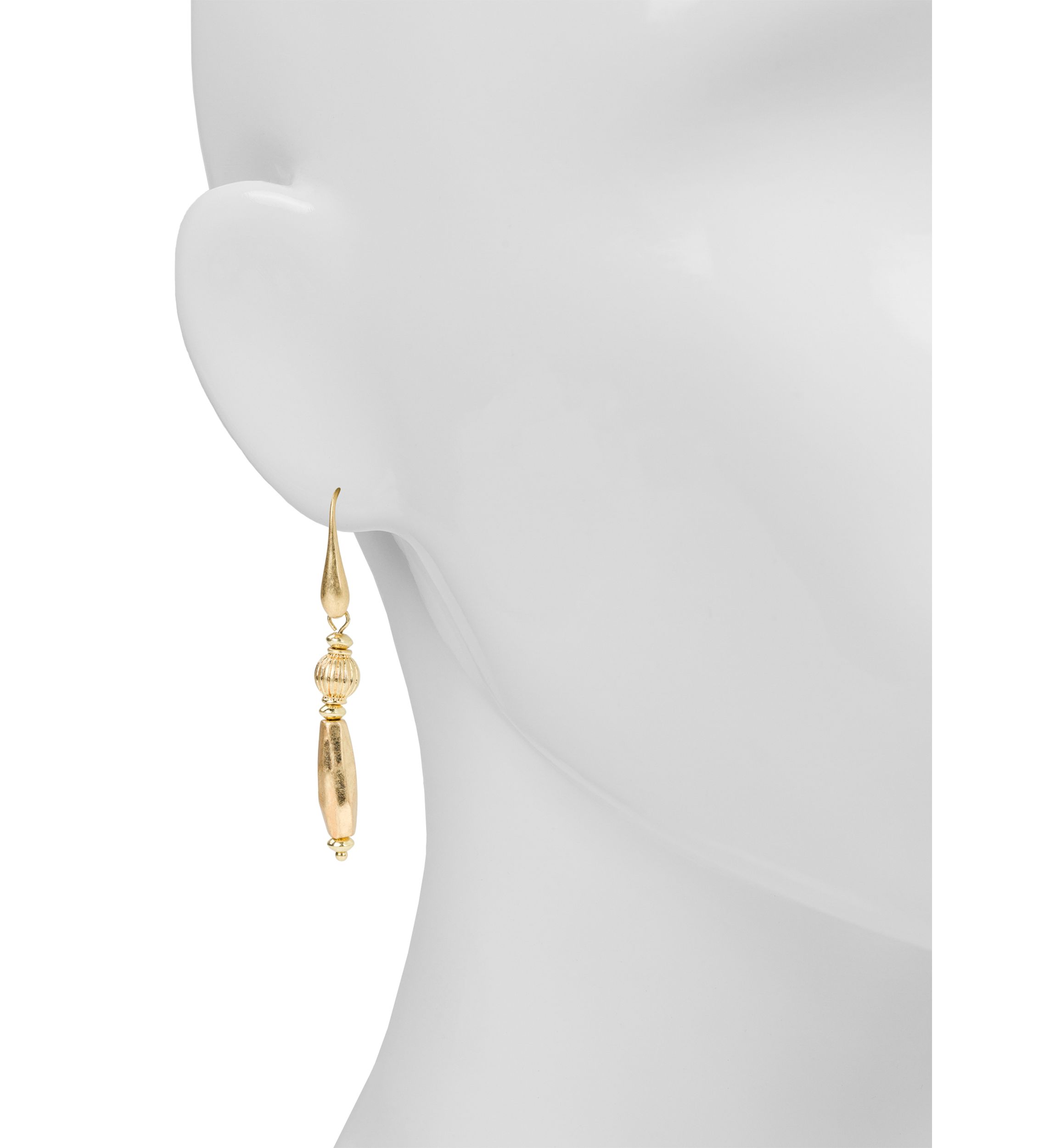 Double Beaded Drop Earrings