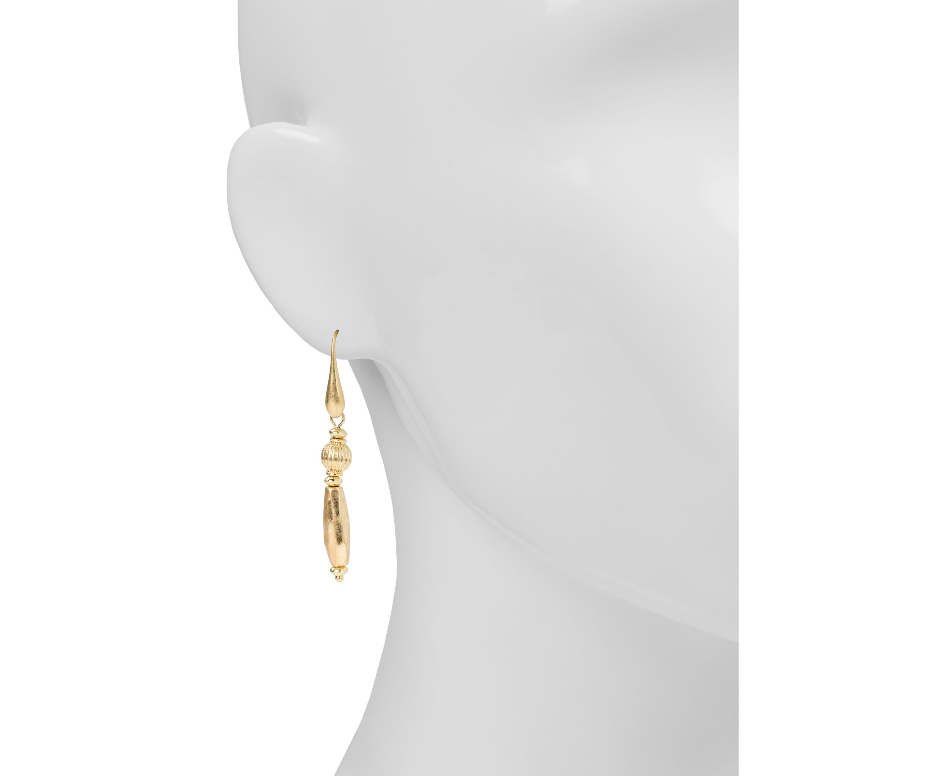 Double Beaded Drop Earrings