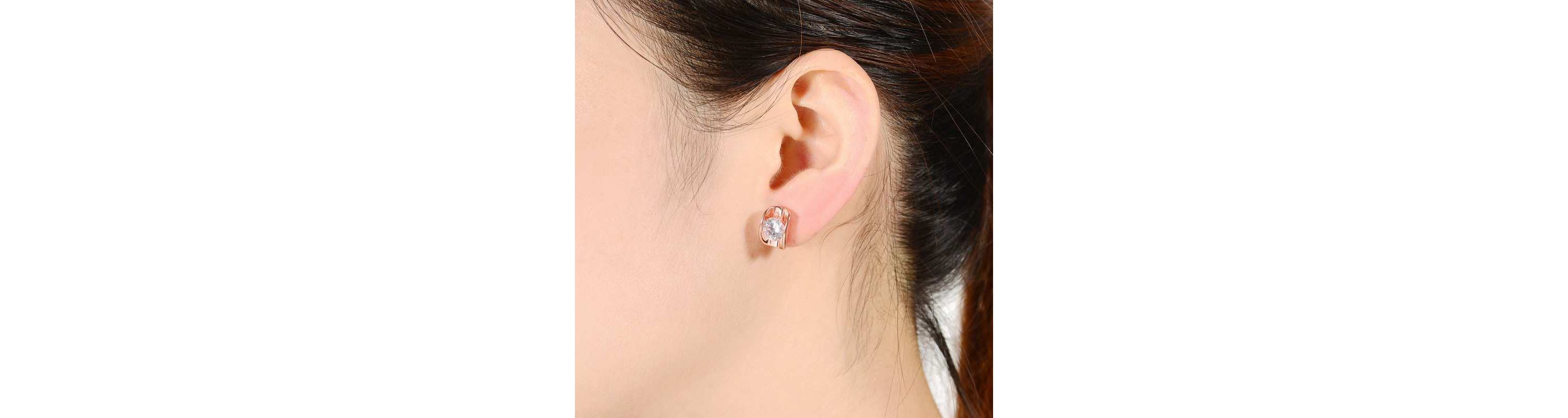 Lab Created Sterling Silver with Clear Cubic Zirconia Shield Stud Earrings