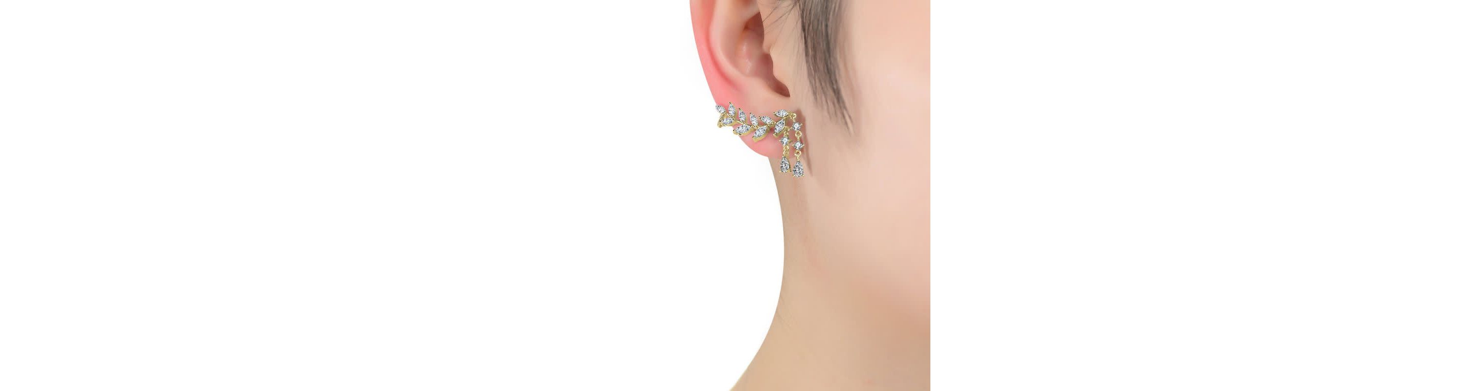 Lab Created Sterling Silver with Colored Cubic Zirconia Long Modern Stud Earrings