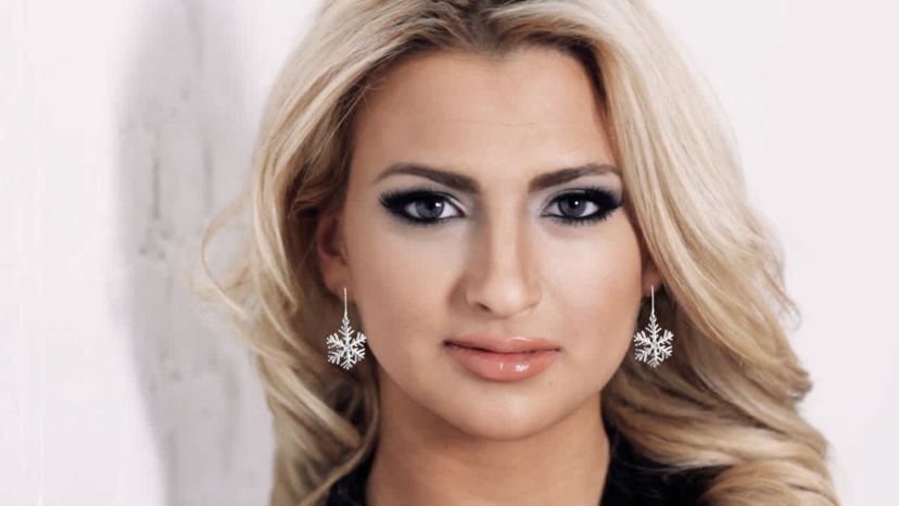 Lab Created Sterling Silver with Clear Cubic Zirconia Snowflake Leverback Drop Earrings