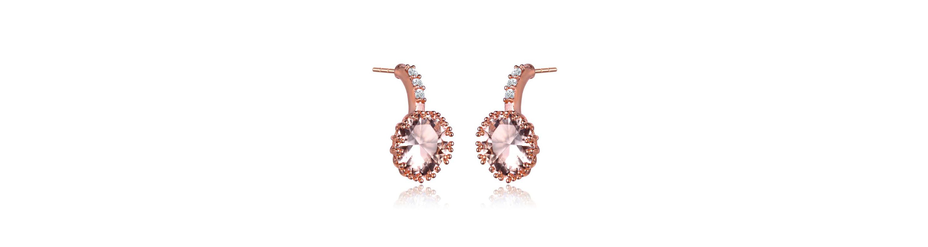 Lab Created Sterling Silver with Clear Cubic Zirconia Solitaire Triple Prong Drop Earrings