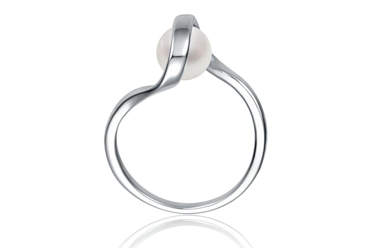 Lab Created Sterling Silver with White Cubic Zirconia Double Weave Wavey Ring