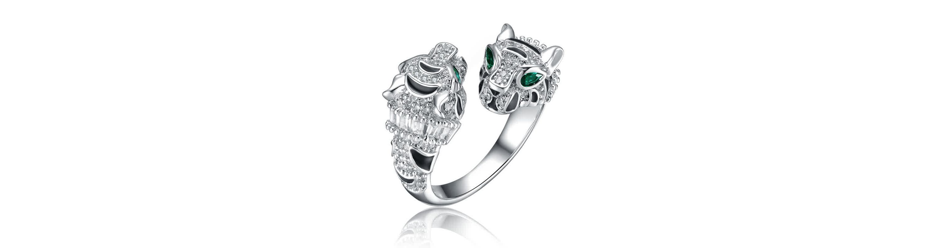 Lab Created 14K Gold Plated with Clear Cubic Zirconia Mesmerising Ring