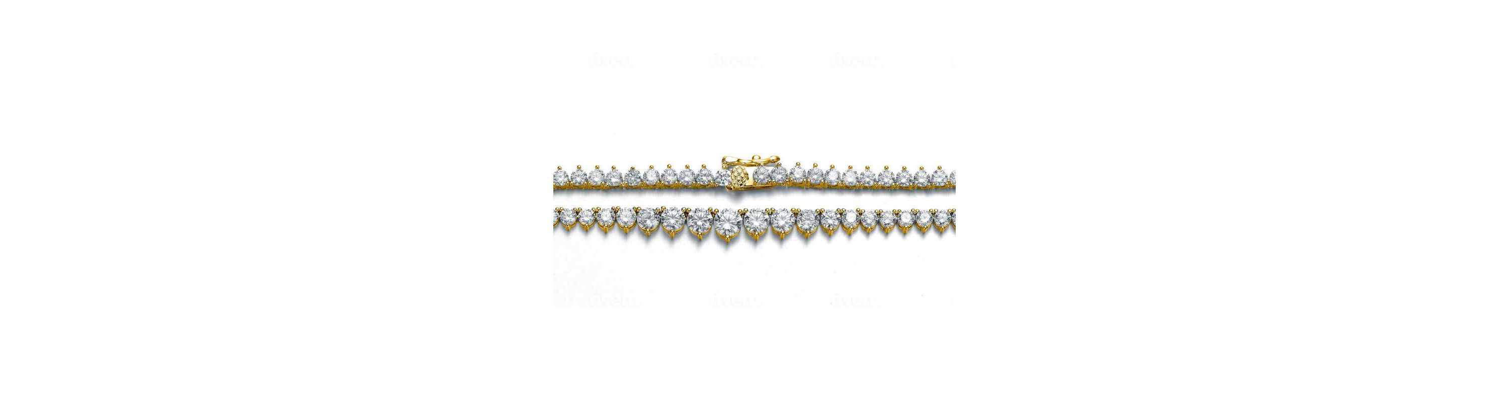 Lab Created Clear Cubic Zirconia Graduated Tennis Chain Necklace
