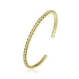 Rozzato Lab Created 14K Gold Plated Cuff Bracelet