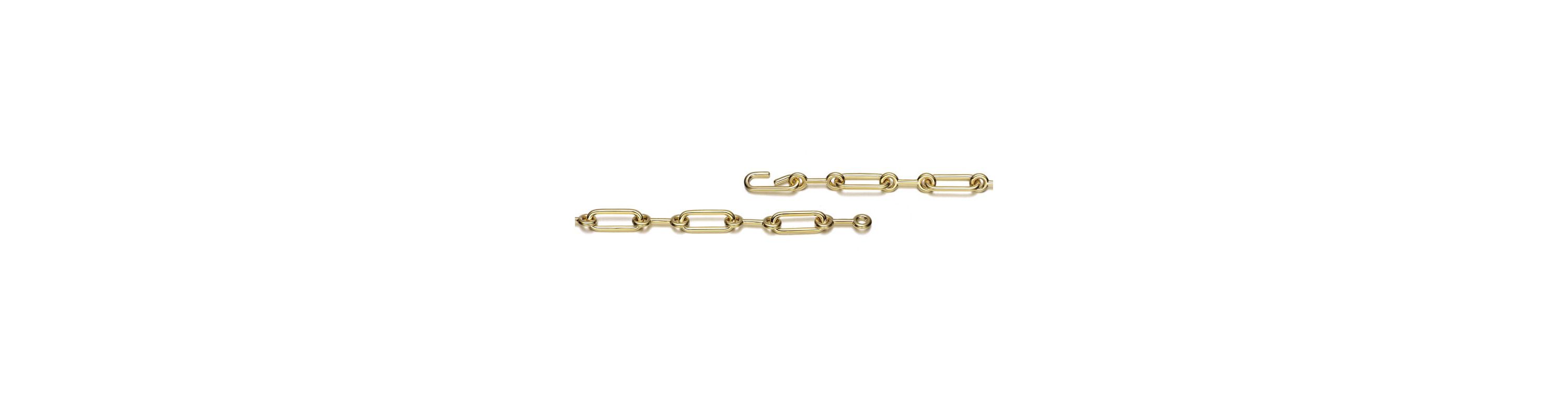 Lab Created Radiant 14K Gold-Plated Link Chain Bracelet