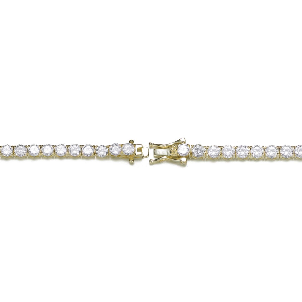 Lab Created Exquisite 4MM Cubic Zirconia Tennis Bracelet