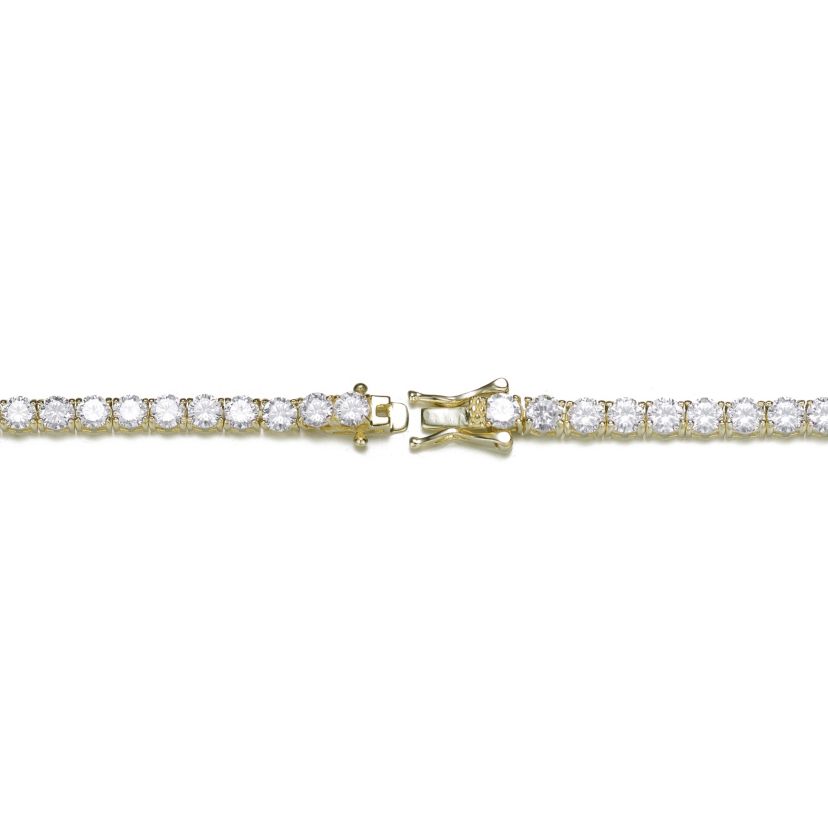 Lab Created Exquisite 4MM Cubic Zirconia Tennis Bracelet