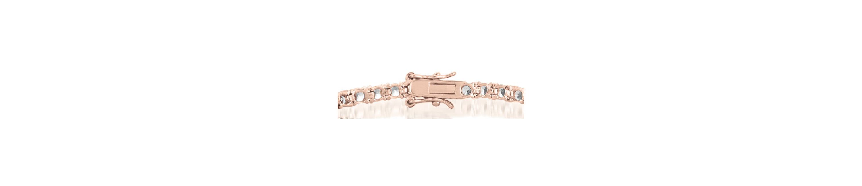 Lab Created Exquisite 4MM Cubic Zirconia Tennis Bracelet