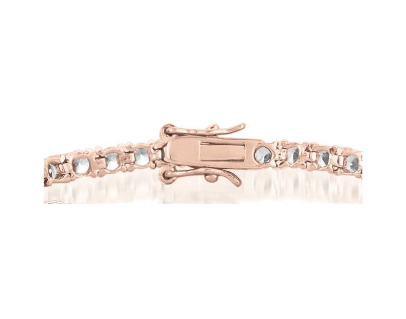 Lab Created Exquisite 4MM Cubic Zirconia Tennis Bracelet