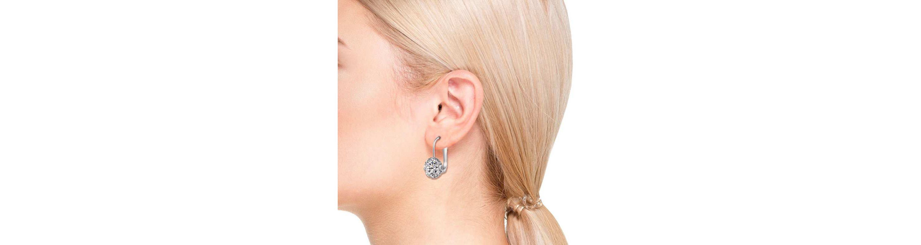 Lab Created Modern Cubic Zirconia Solitaire Shimmering Drop Earrings