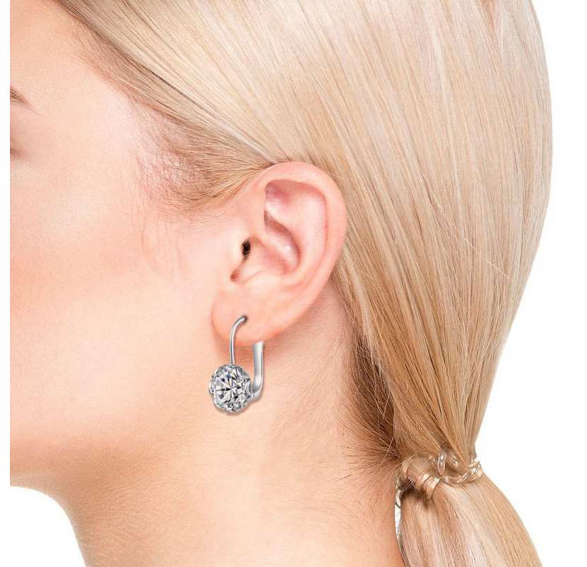 Lab Created Modern Cubic Zirconia Solitaire Shimmering Drop Earrings