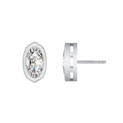 Rozzato Lab Created Intersting Designs Baguette Stud Earrings