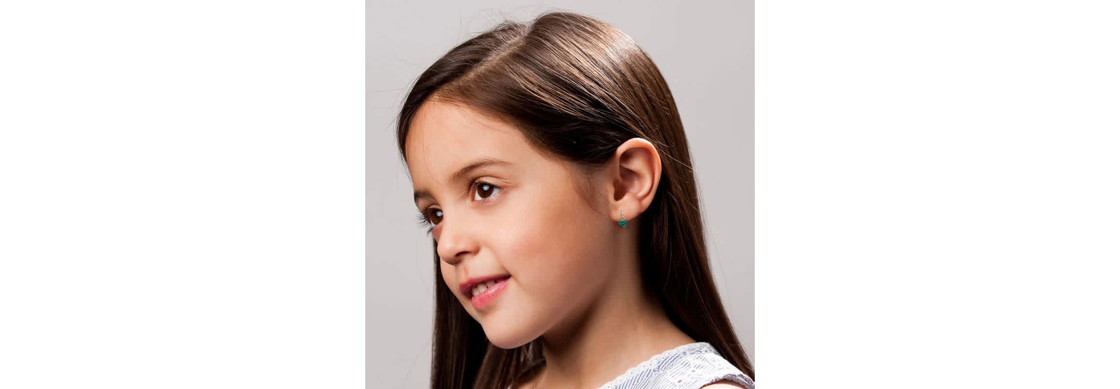 Lab Created Sterling Silver 14K Gold Plated with Simulated Malachite Puffed Heart Dangle Earrings