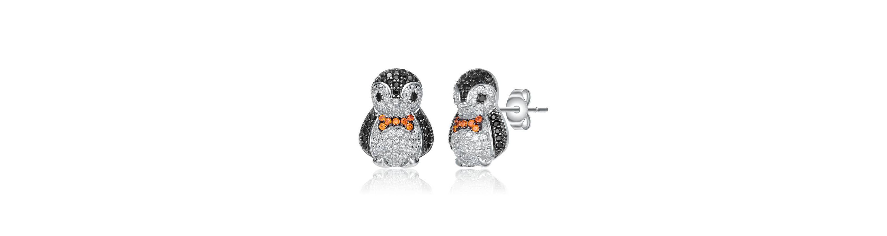 Lab Created Sterling Silver White Gold Plated with Multi Colored Cubic Zirconia Stud Earrings