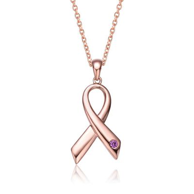 Rozzato Lab Created Teens/Young Adults 18K Rose Gold Plated Infinity Pendant
