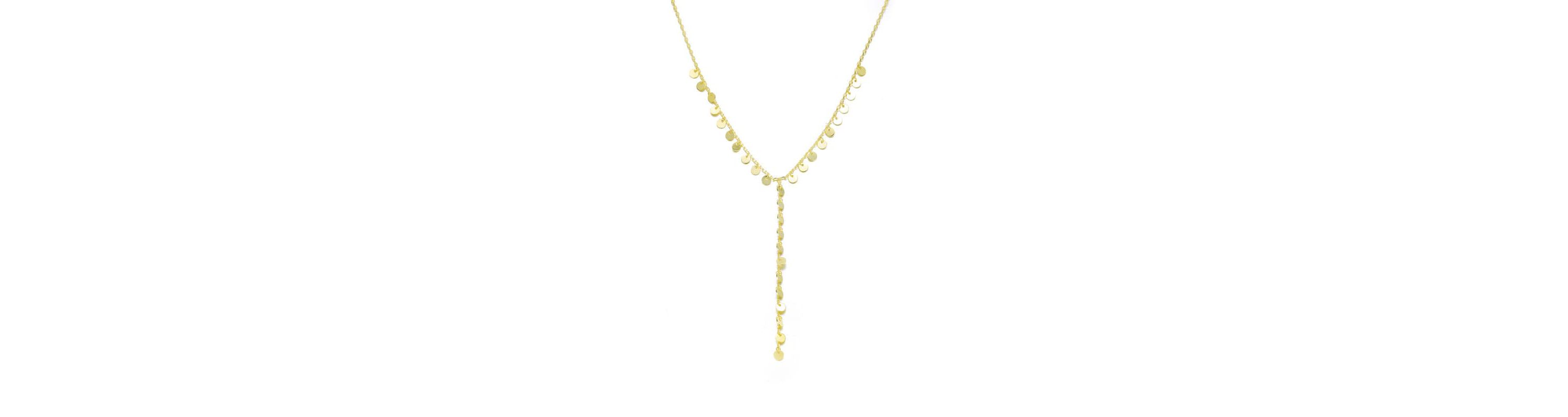 Lab Created 14K Gold Plated "Y" Neck Drop Necklace