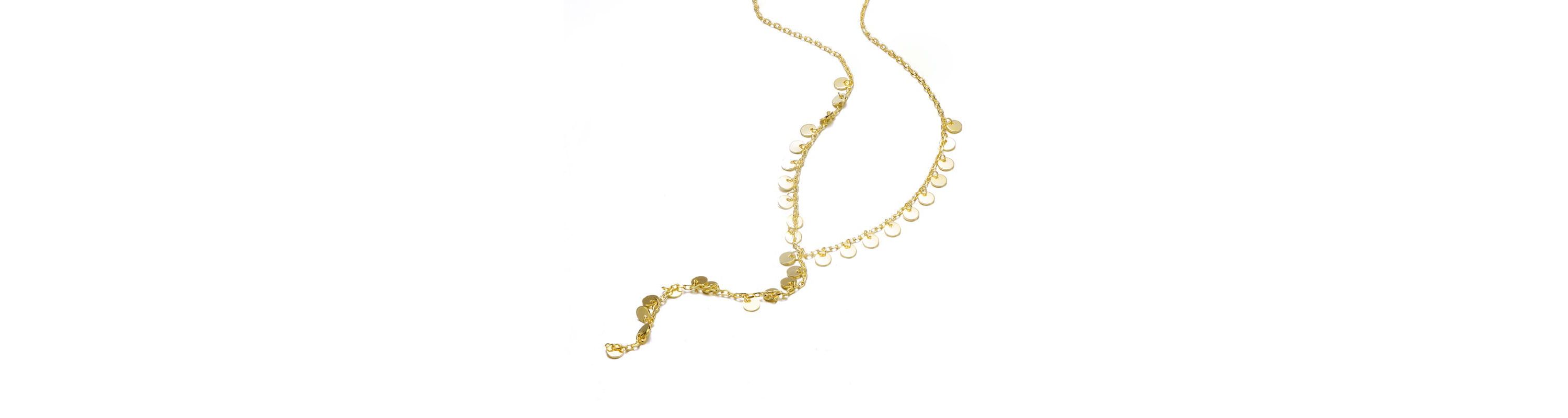 Lab Created 14K Gold Plated "Y" Neck Drop Necklace