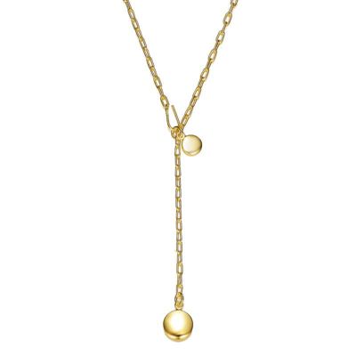Rozzato Lab Created 14K Gold Plated Y Neck Necklace